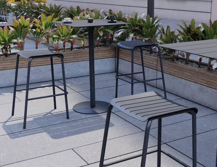 Roku Outdoor Backless Bar Stool