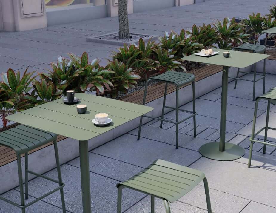 Roku Outdoor Backless Bar Stool