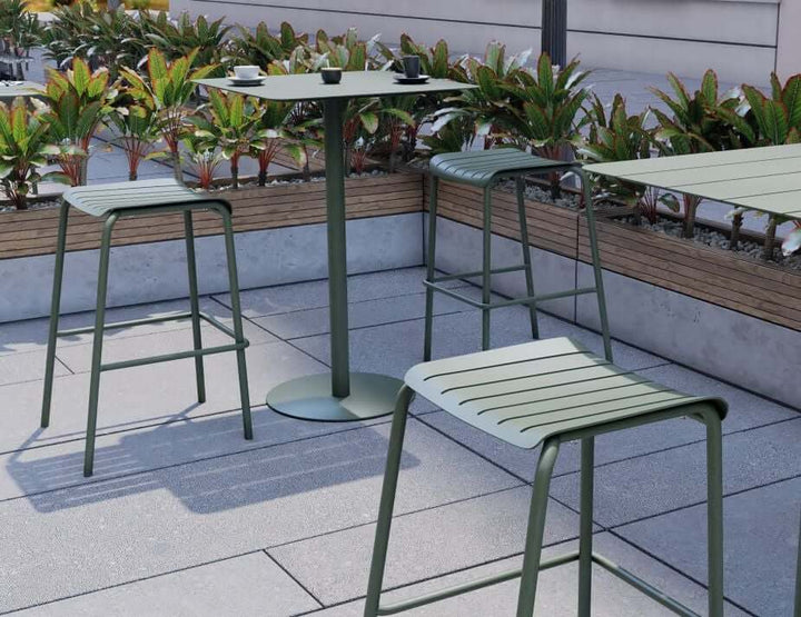 Roku Outdoor Backless Bar Stool