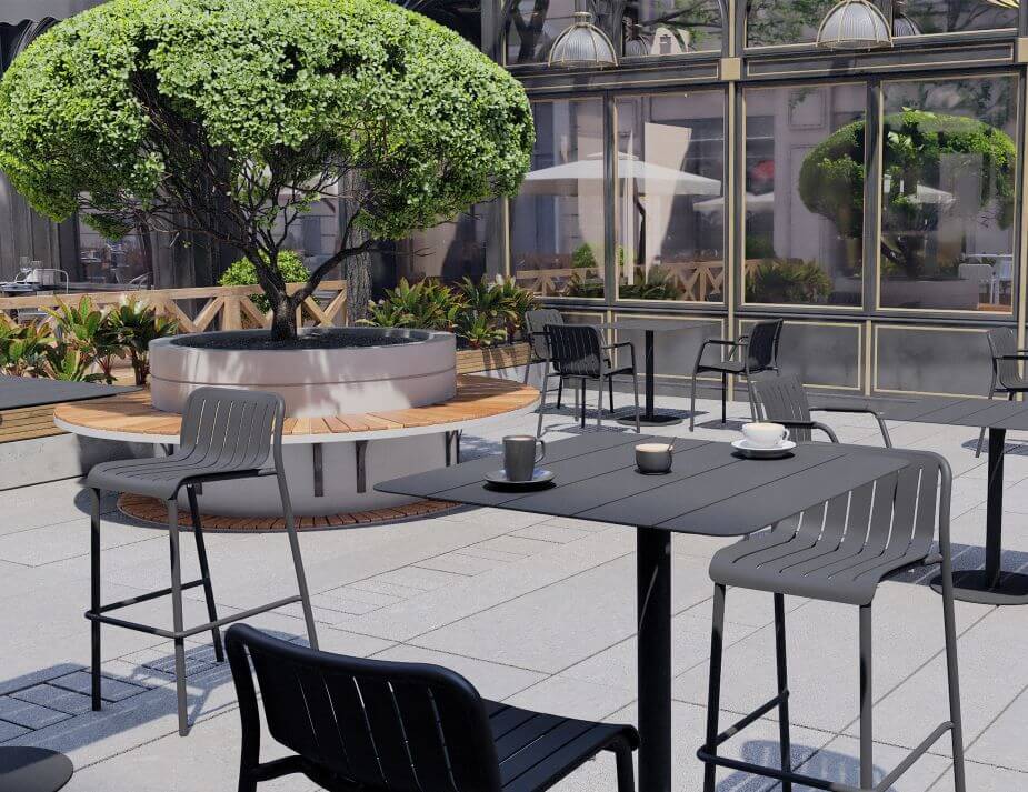 Roku Outdoor Bar Stool