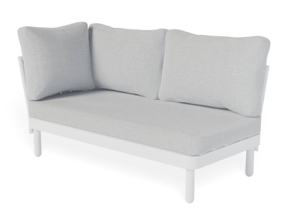 Siano Modular Left Arm 2 Seater - Outdoor - White