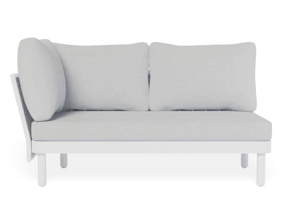 Siano Modular Left Arm 2 Seater - Outdoor - White