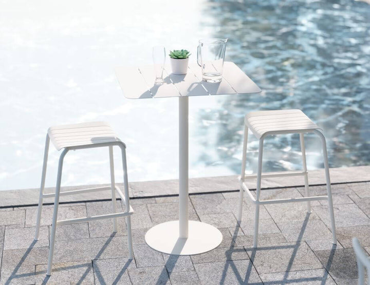 Roku Outdoor Backless Bar Stool