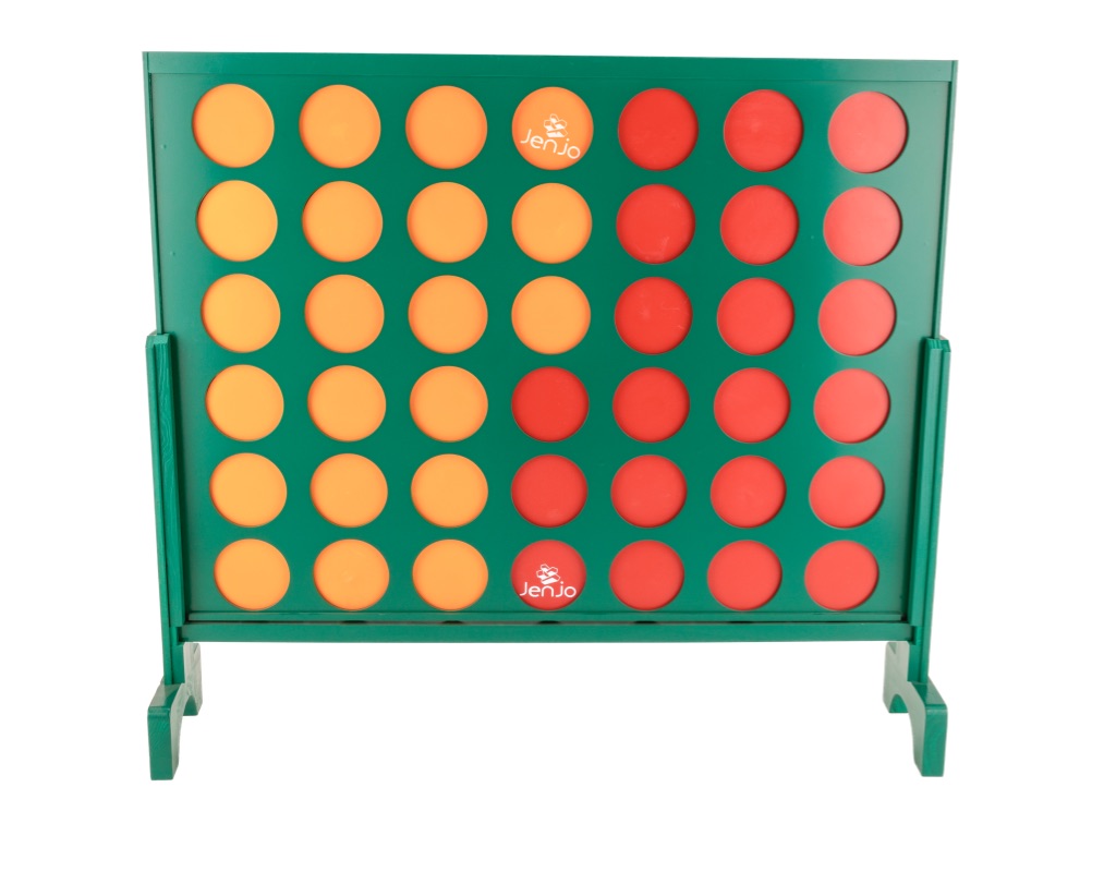 Wooden Indoor Outdoor Giant Connect Four In A Row Game Set 120x109cm G ...
