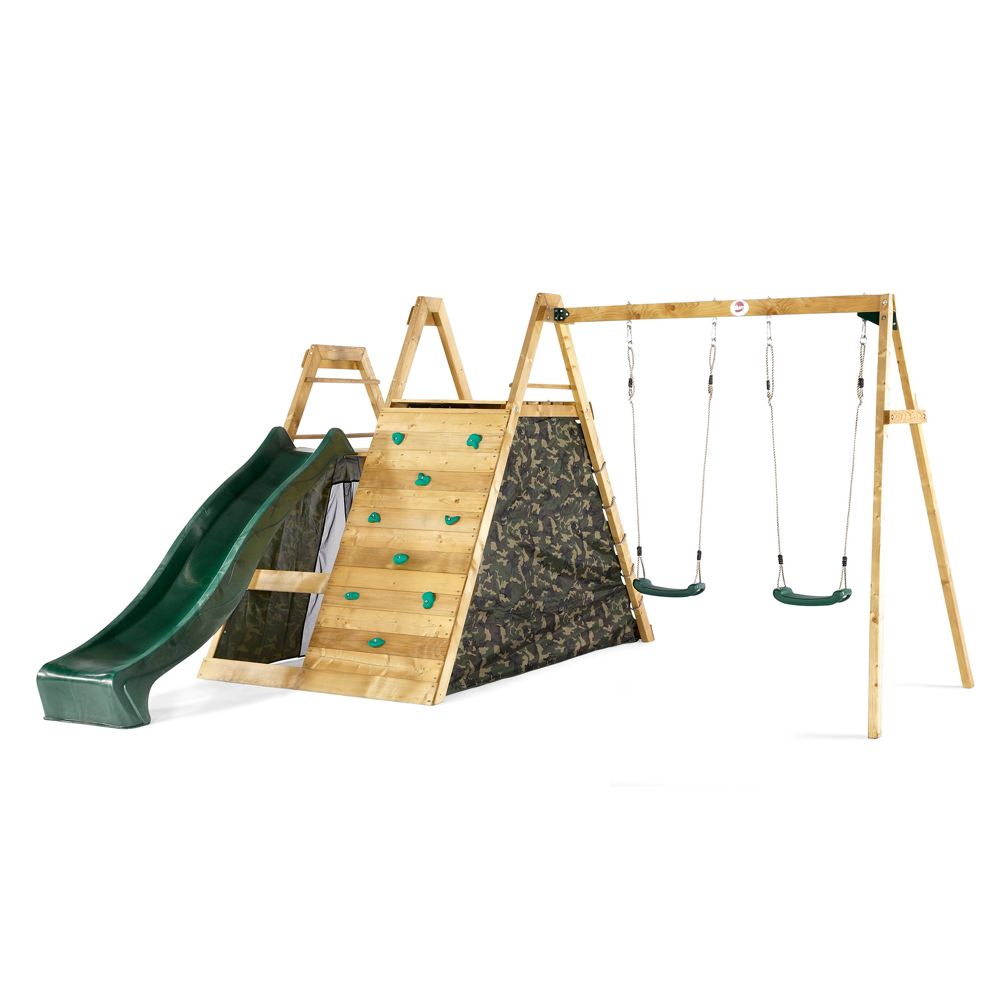Plum Climbing Pyramid with Swings Slide The Best Backyard