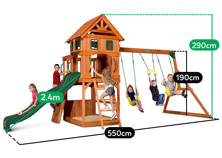 Backyard Discovery Atlantis Swing & Play Set
