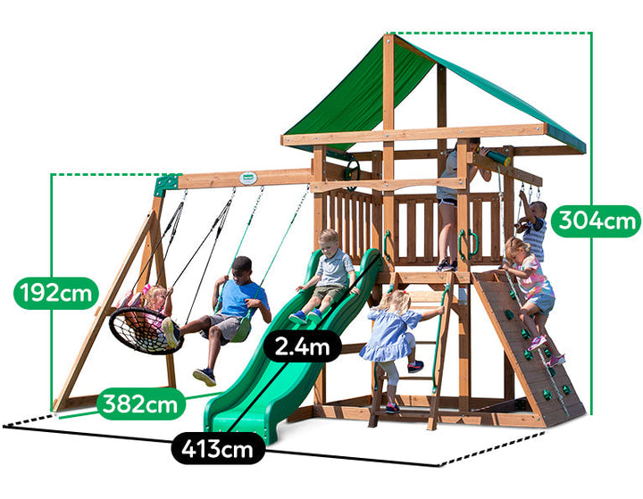 Backyard Discovery Grayson Peak Swing & Play Set