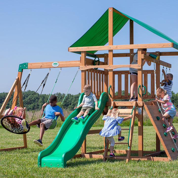 grayson Peak Swing & Play Set backyard discovery