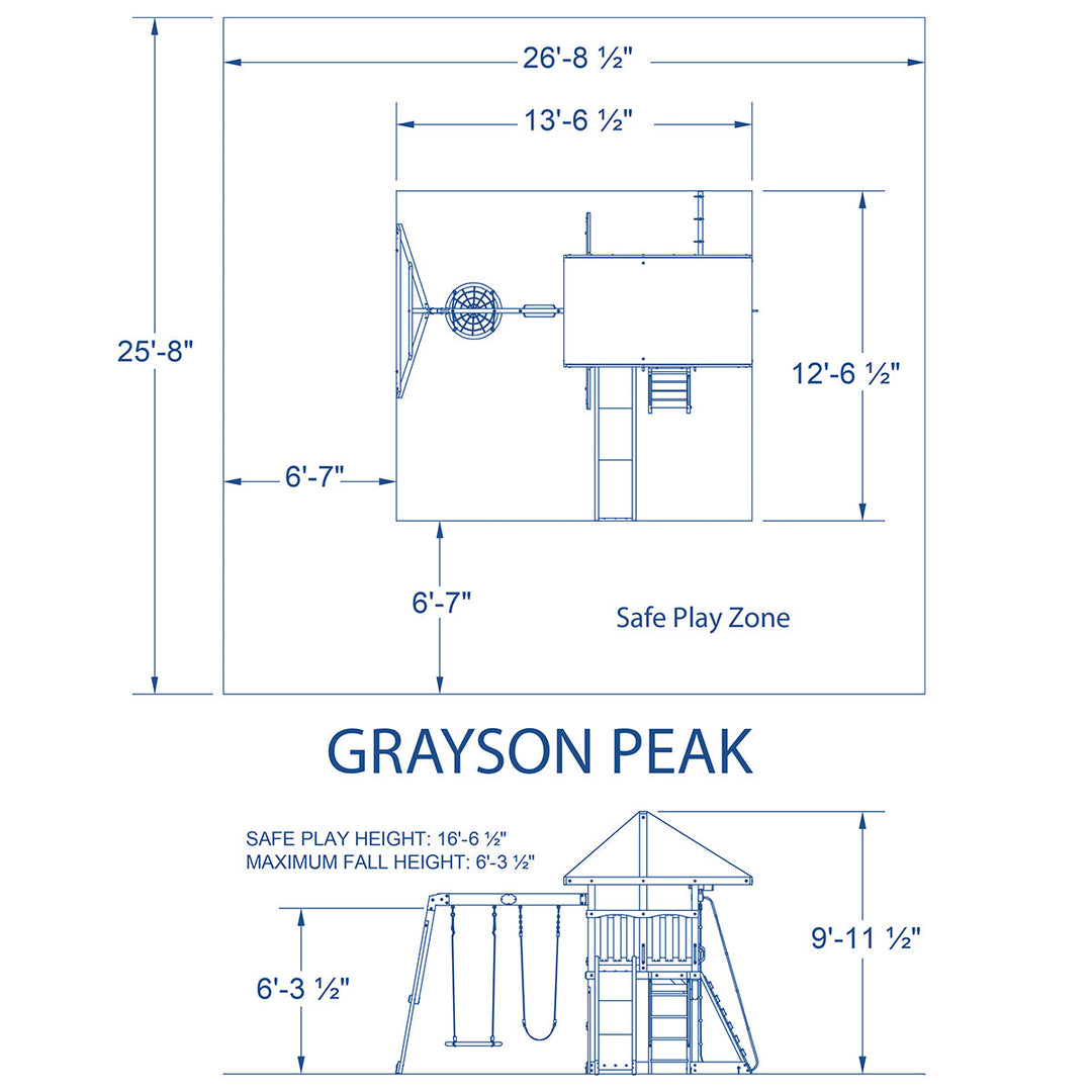 Backyard Discovery Grayson Peak Swing & Play Set