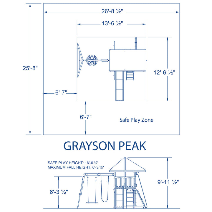 Backyard Discovery Grayson Peak Swing & Play Set
