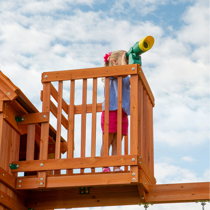 Backyard Discovery Skyfort II Play Centre with Fort, Swings, Monkey Bars
