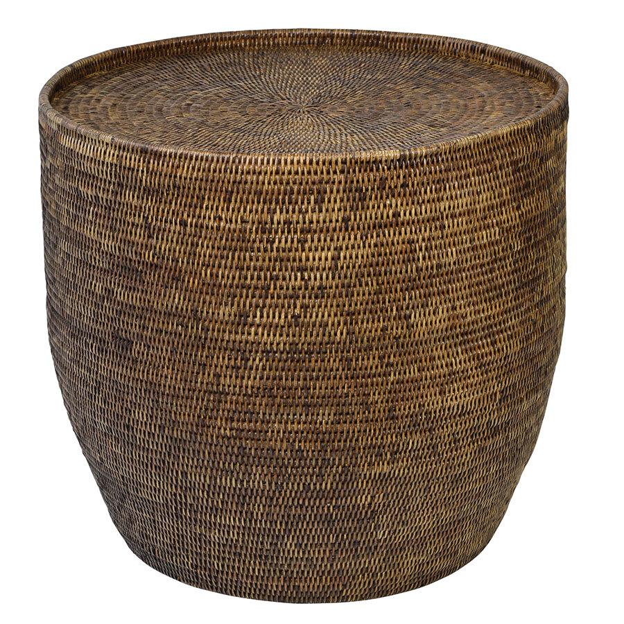 Plantation Rattan Side Table - The Best Backyard