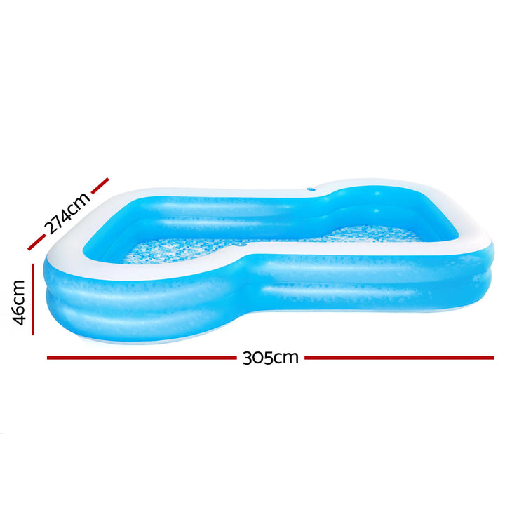 Bestway Inflatable Rectangular Kids / Family Pool - 3m