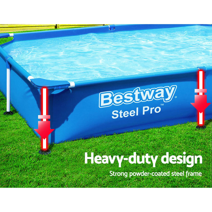 Bestway Above Ground Swimming Pool - Heavy Duty Steel Pro Frame - 2.2M X 1.5M