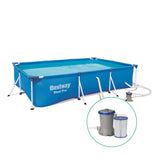 Bestway Above Ground Steel-Frame Swimming Pool - Rectangular (with Filter & Pump)