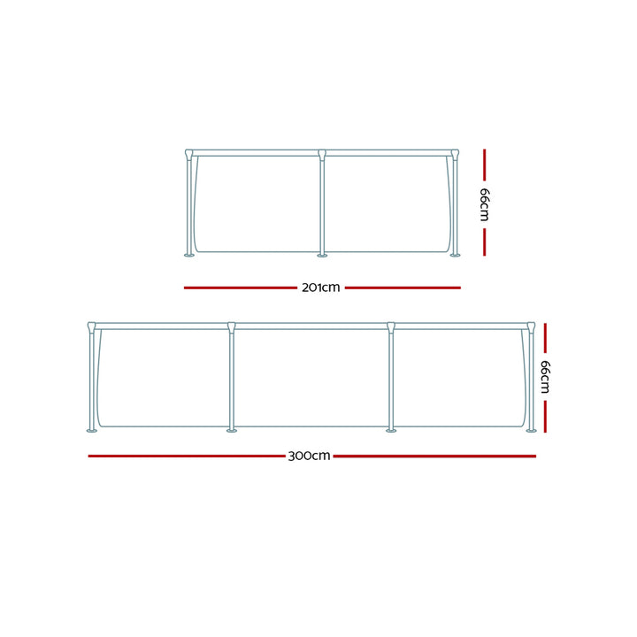 Bestway Above Ground Steel-Frame Swimming Pool - Rectangular (with Filter & Pump)
