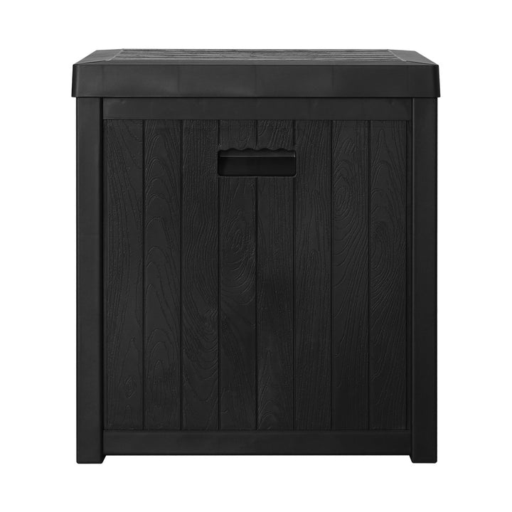 195L Outdoor Storage Box / Table / Bench Seat - Black