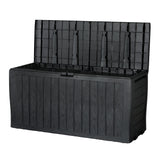 220L Outdoor Storage Box / Bench (Lockable) - Black