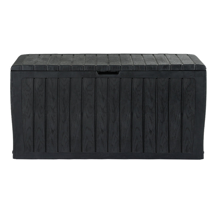 220L Outdoor Storage Box / Bench (Lockable) - Black