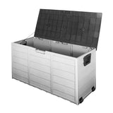 290L Outdoor Storage Box (Lockable) - Grey / Black