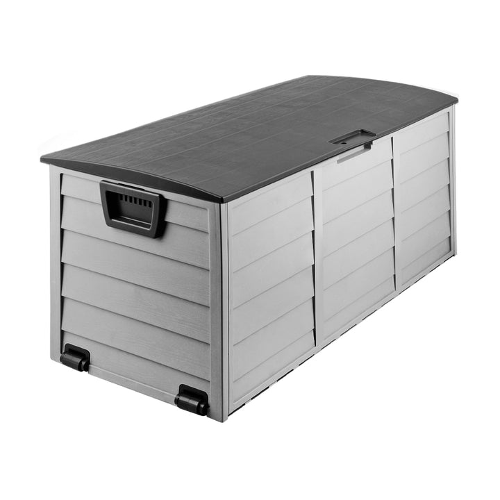 290L Outdoor Storage Box (Lockable) - Grey / Black