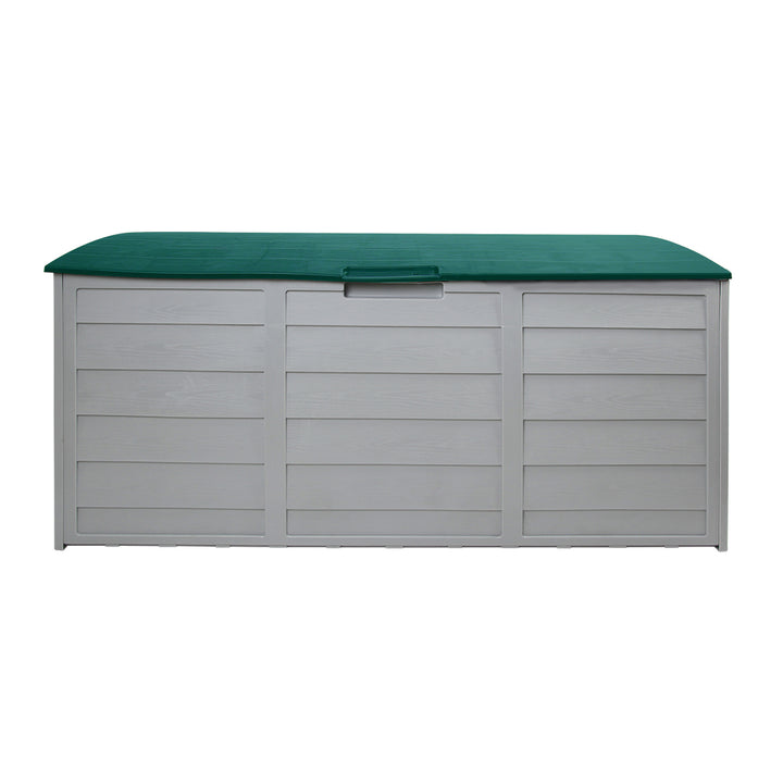290L Outdoor Storage Box (Lockable) - Green / Grey