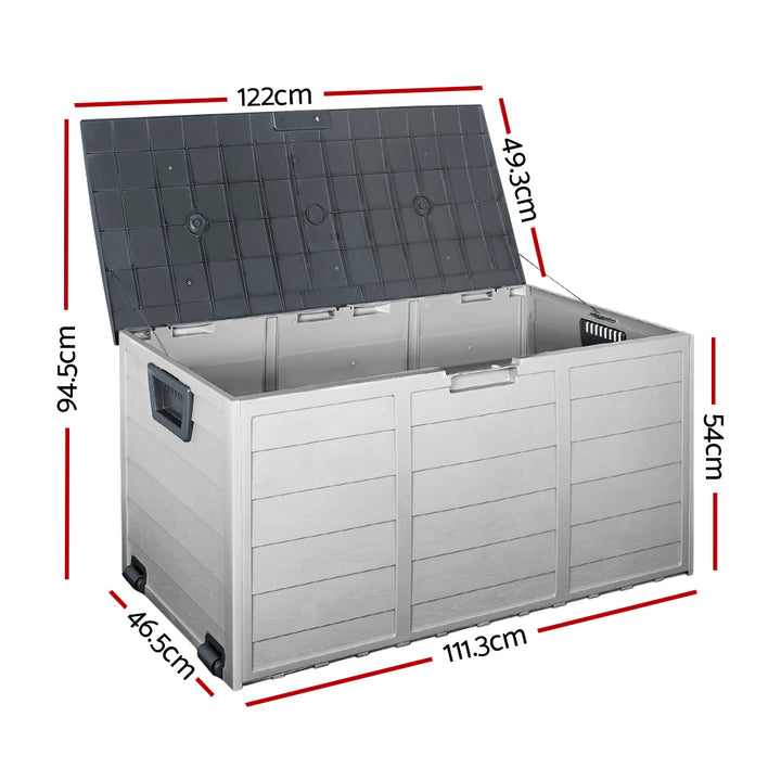 290L Outdoor Storage Box (Lockable) - Grey
