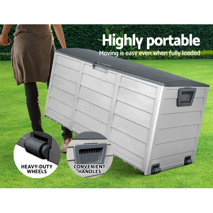 290L Outdoor Storage Box (Lockable) - Grey
