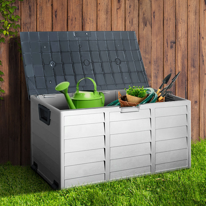 290L Outdoor Storage Box (Lockable) - Grey