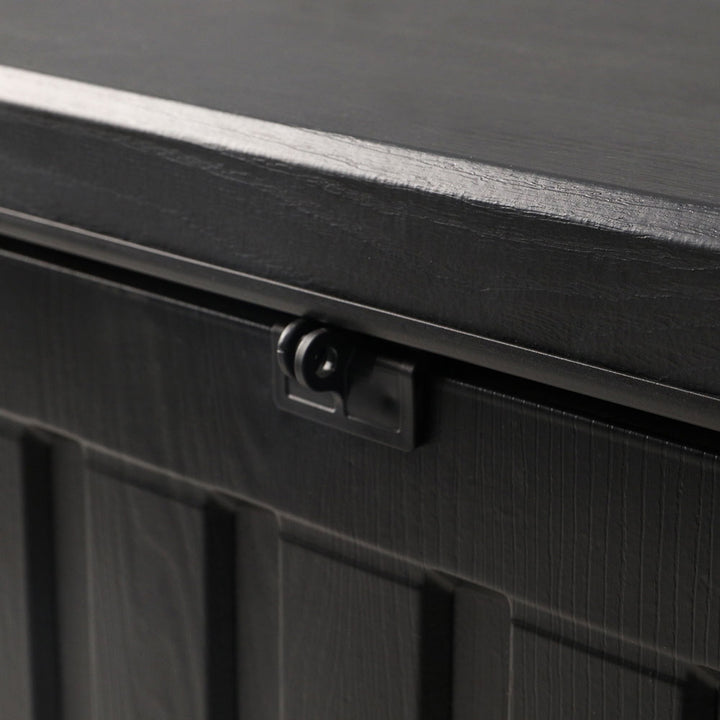 80L Outdoor Storage Box / Bench / Table - Black