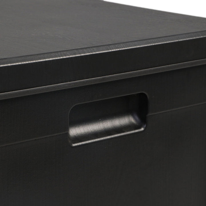 80L Outdoor Storage Box / Bench / Table - Black