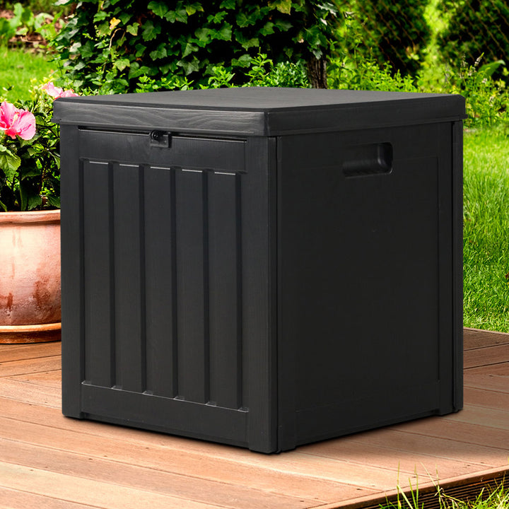80L Outdoor Storage Box / Bench / Table - Black