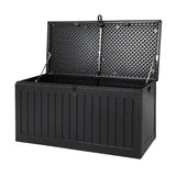 270L Outdoor Storage Box / Bench (Lockable) - Black