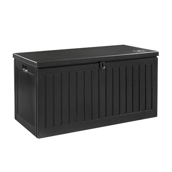 270L Outdoor Storage Box / Bench (Lockable) - Black