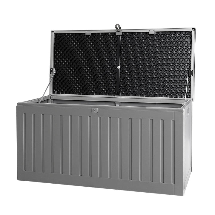 270L Outdoor Storage Box / Bench - Dark Grey