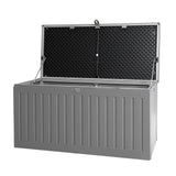 270L Outdoor Storage Box / Bench - Dark Grey