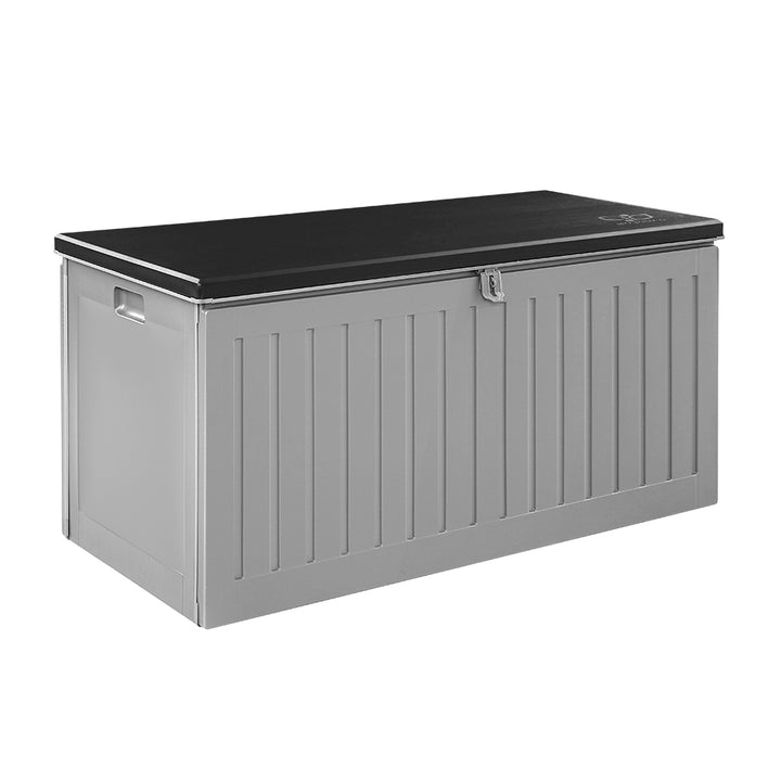 270L Outdoor Storage Box / Bench - Dark Grey