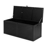 390L Outdoor Storage Box / Bench (Lockable) - Black