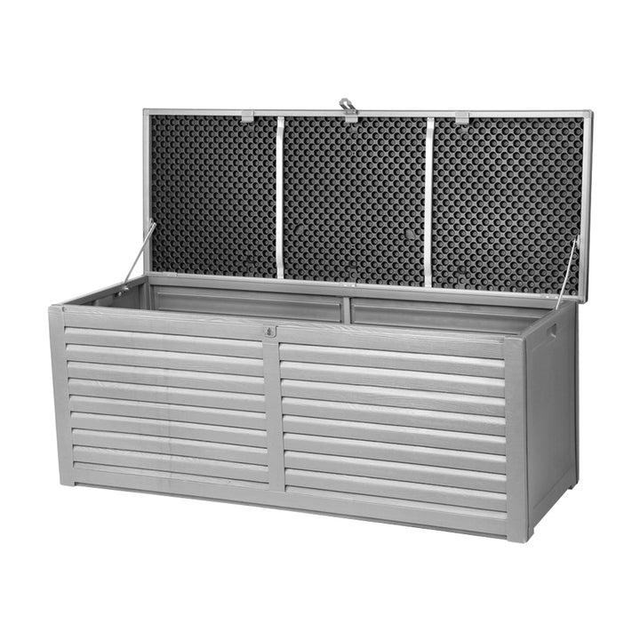 390L Outdoor Storage Box / Bench (Lockable) - Grey
