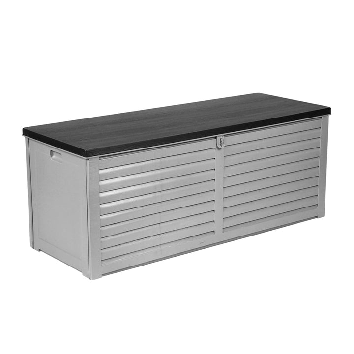 390L Outdoor Storage Box / Bench (Lockable) - Grey