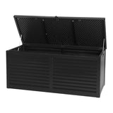490L Outdoor Storage Box / Bench (Lockable) - Black