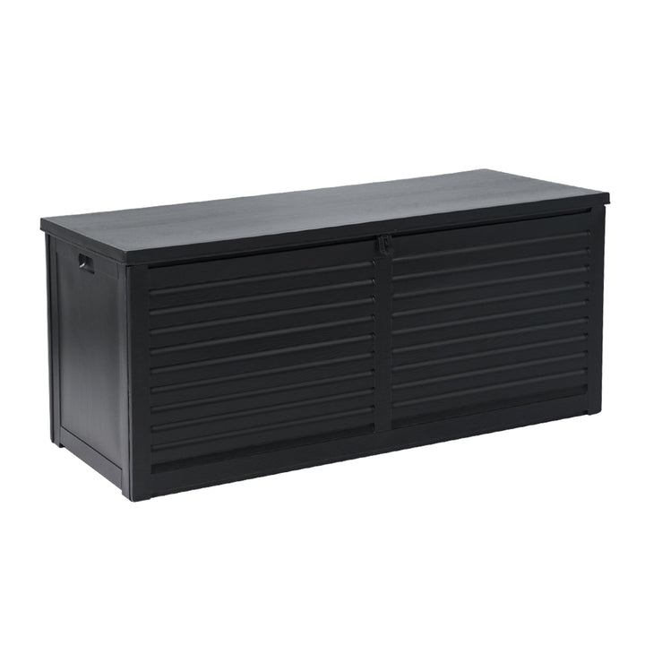 490L Outdoor Storage Box / Bench (Lockable) - Black