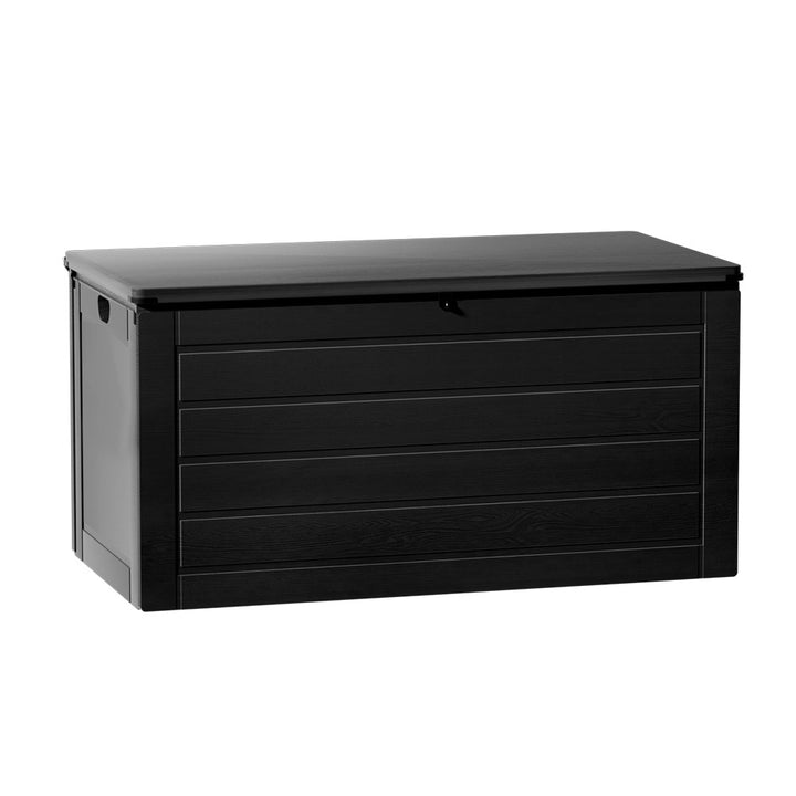 680L Waterproof Outdoor Storage Box / Bench (Lockable) - Black