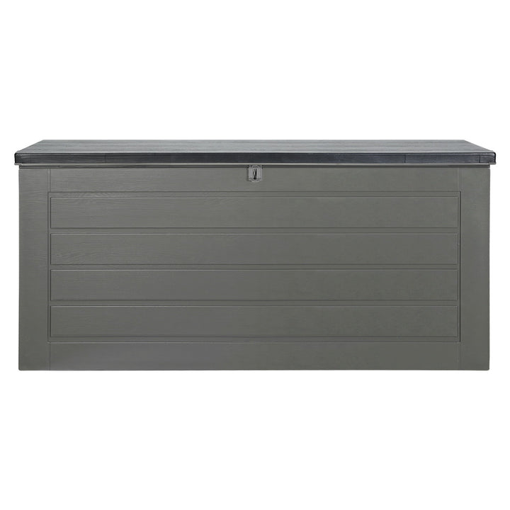680L Waterproof Outdoor Storage Box / Bench (Lockable)  - Grey