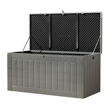830L Outdoor Storage Box (Lockable / Bench Seat) - Grey