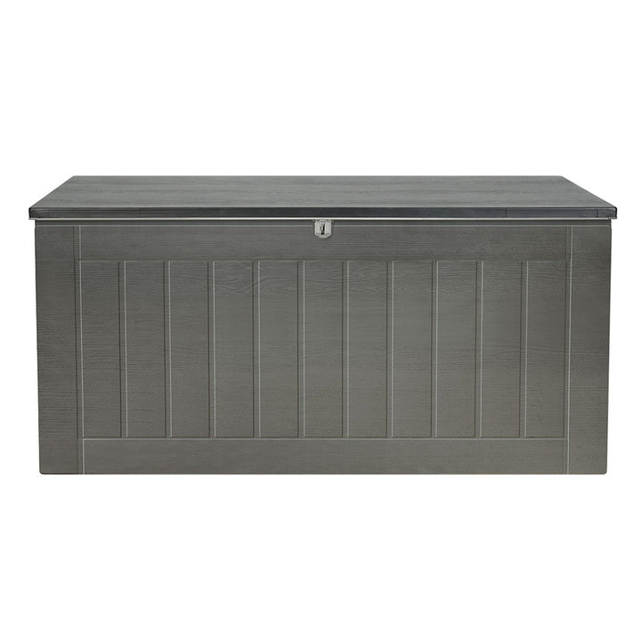 830L Outdoor Storage Box (Lockable / Bench Seat) - Grey