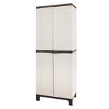 173cm Outdoor Storage Cabinet / Cupboard - Rattan Beige