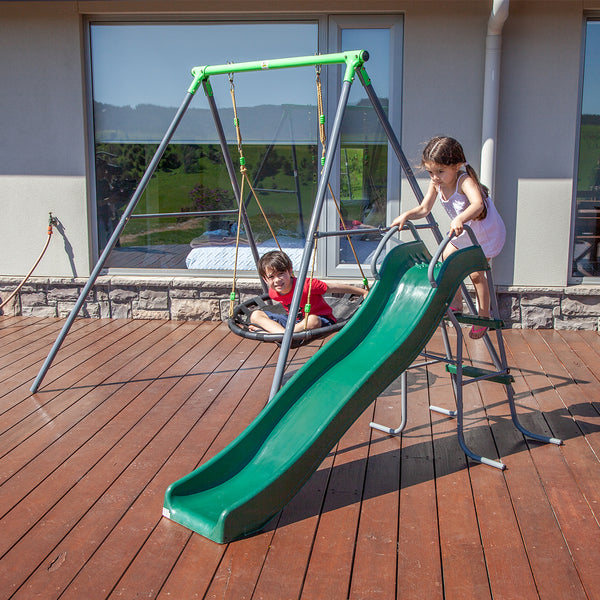 Cellar Nest Swing Set with Slippery Slide - Lifespan Kids
