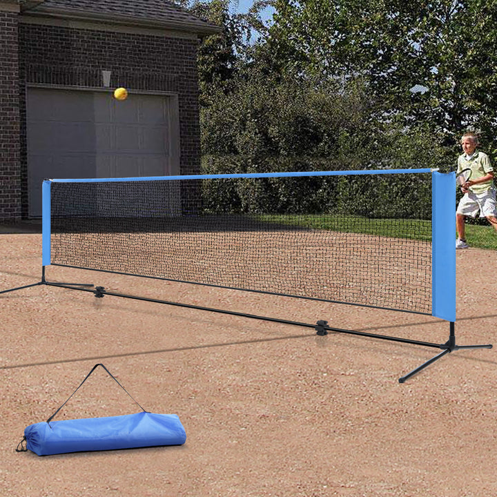 Everfit Portable Sports Net Stand 4m Blue