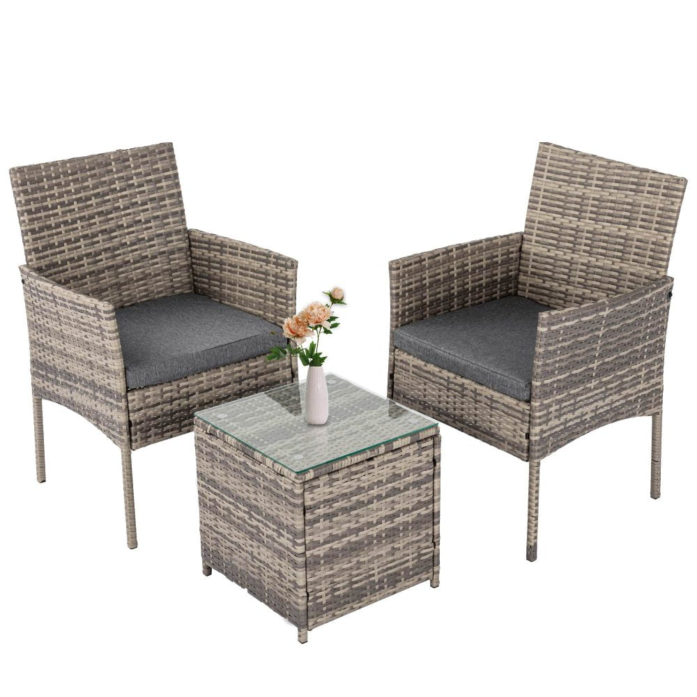Seater PE Rattan Outdoor Furniture Set Mixed Grey – The Best